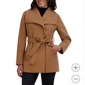 Tahari Ladies' Faux Wool Wrap Coat, nwt